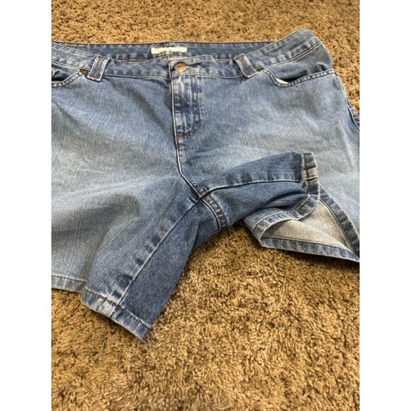 TOMMY HILFIGER Vintage Jean Denim Shorts 2000’s Y2k Beach Casual Vacation Sz 20 - Picture 10 of 12